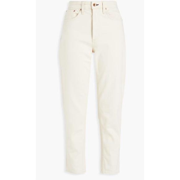 NEW RAG & BONE women's boyfriend jeans in ecru - Picture 1 of 1